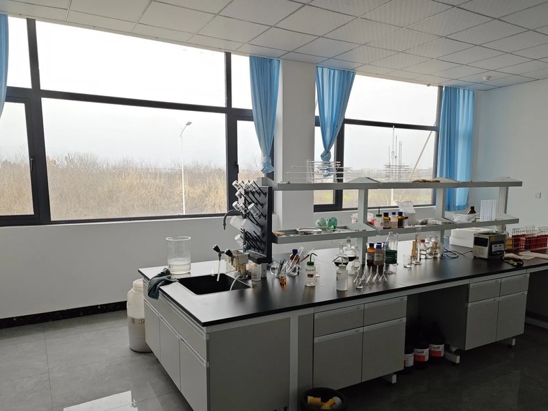 QC lab bench at the partner testing laboratory